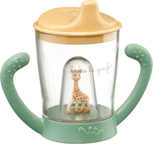 VULLI Sophie la Girafe hrníček s náustkem 180 ml 6 m+