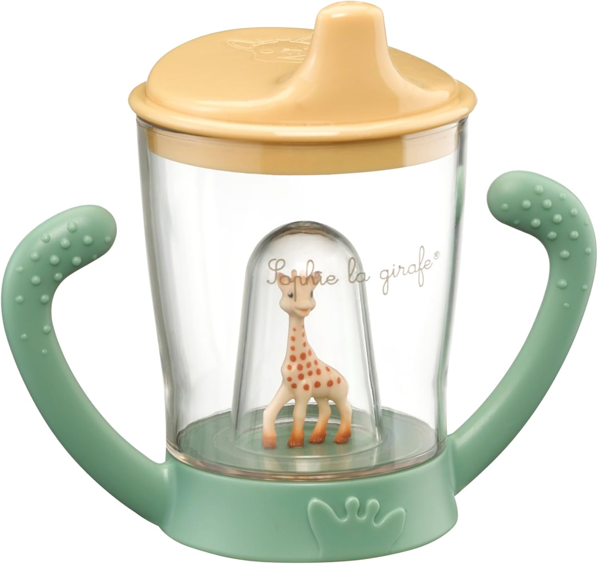 VULLI Sophie la Girafe nevytekajúci pohár s náustkom 180 ml 6 m+