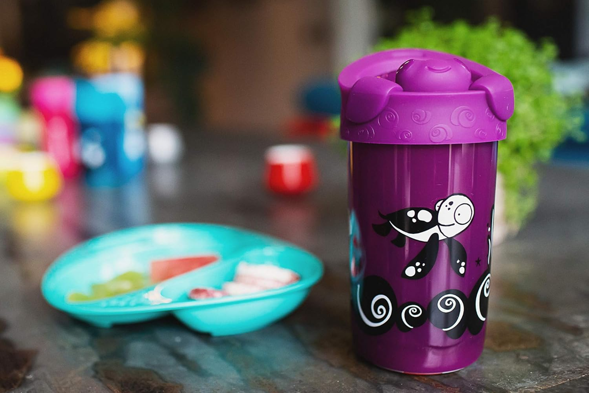TOMMEE TIPPEE No Knock pohár s náustkom 300 ml 18 mesiacov+ KORYTNAČKA