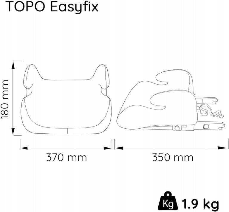 NANIA eASYFIX autosedačka – podsedák, skupina III / 22-36kg