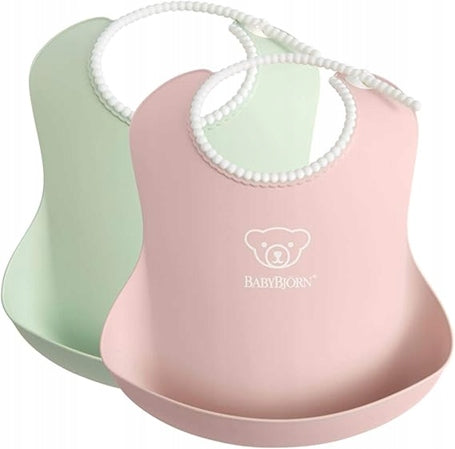 BABYBJORN silikónové podbradníky s vreckom x2