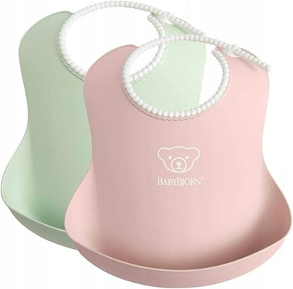 BABYBJORN silikónové podbradníky s vreckom x2