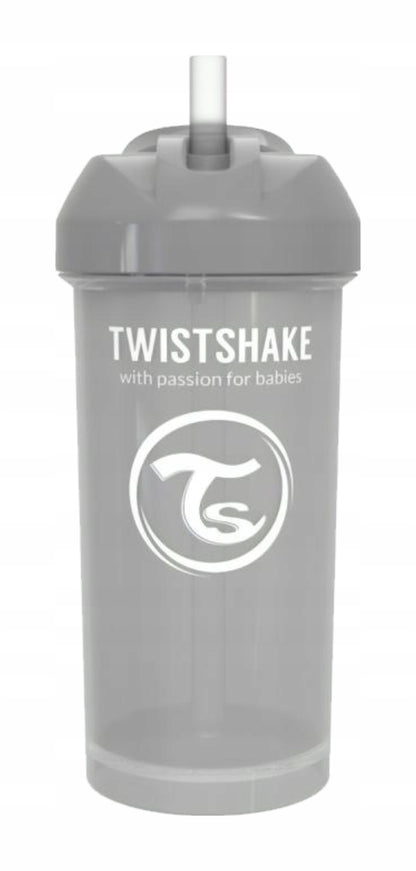 TWISTSHAKE Straw Cup hrnček s brčkom a proti vyliatiu 360 ml 6 m+