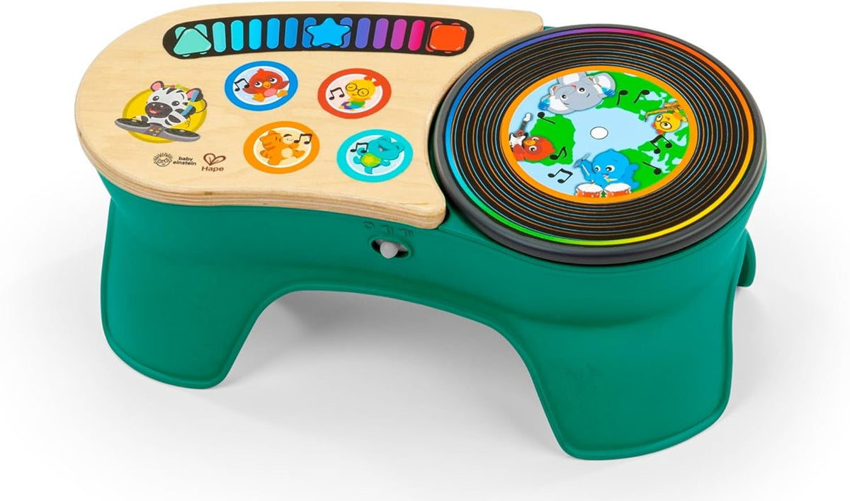 BABY EINSTEIN DJ Discovery drevený dotykový mixážny pult 50 melódií a zvukov