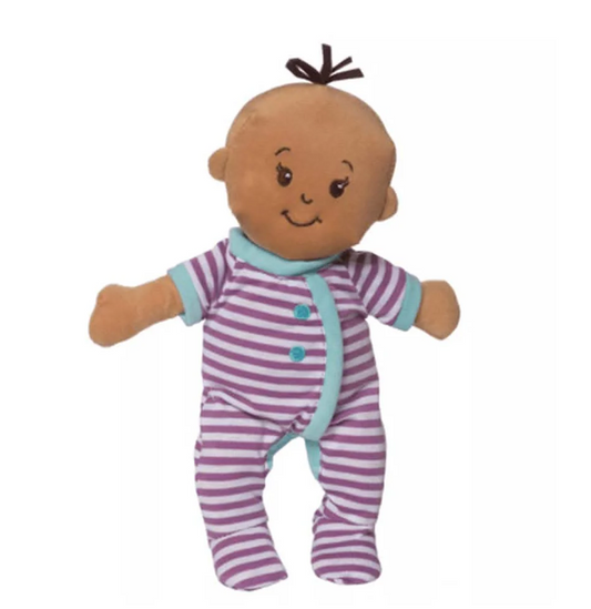 MANHATTAN TOYS Wee Baby Stella plyšová bábika 27 cm + medvedík a fľaša