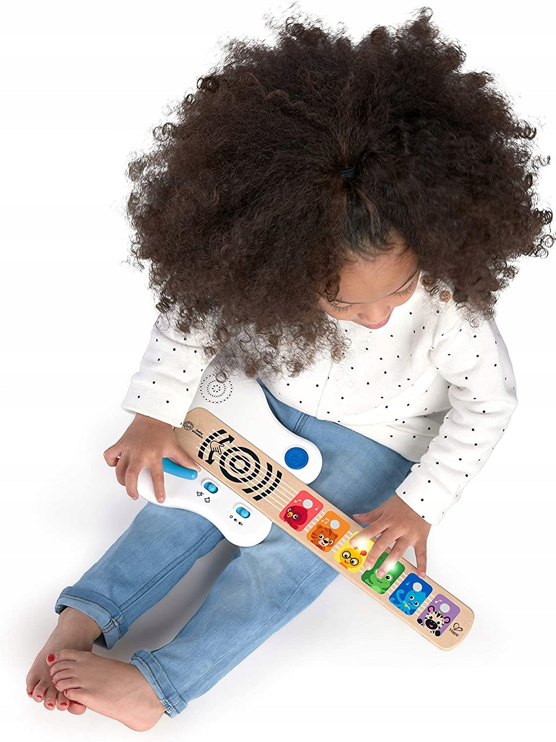 BABY EINSTEIN Hape Magic Touch dotyková elektrická gitara 41,6 cm