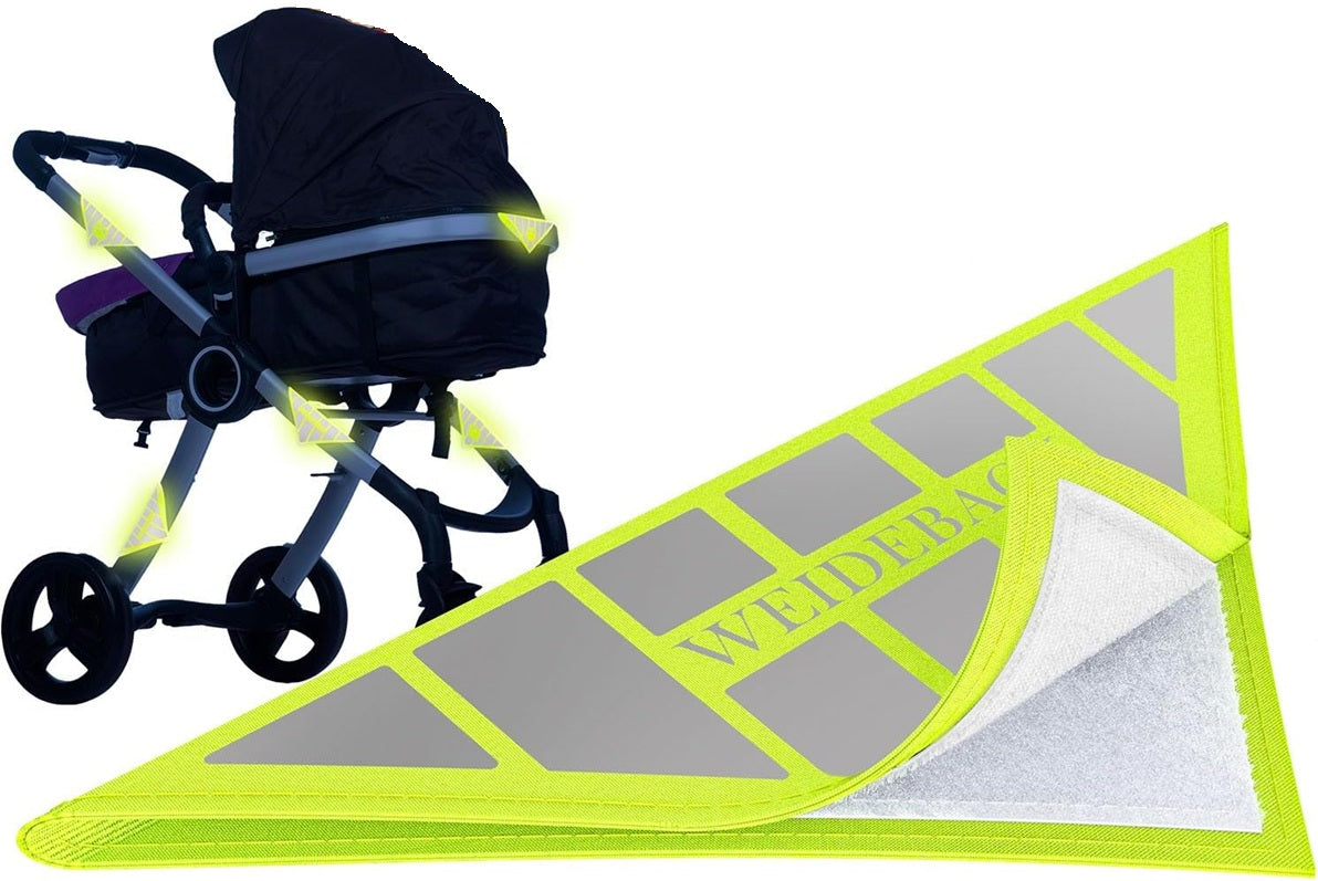 WEIDEBACH reflexný prvok na suchý zips na kočík 12 x 12 cm ŽABA 1 kus