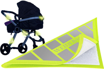 WEIDEBACH reflexný prvok na suchý zips na kočík 12 x 12 cm ŽABA 1 kus