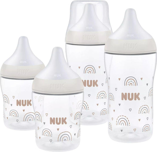 NUK Perfect Match Rainbow štartovacia súprava fliaš 150 / 260 ml 3 m+