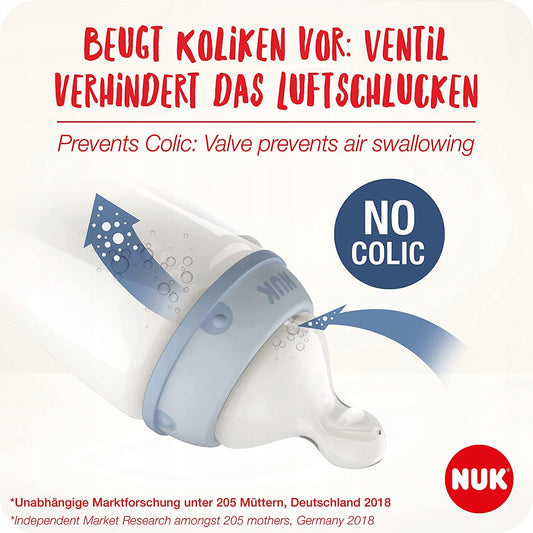 NUK sada NO COLIC 4 fľaše košík kontrola teploty