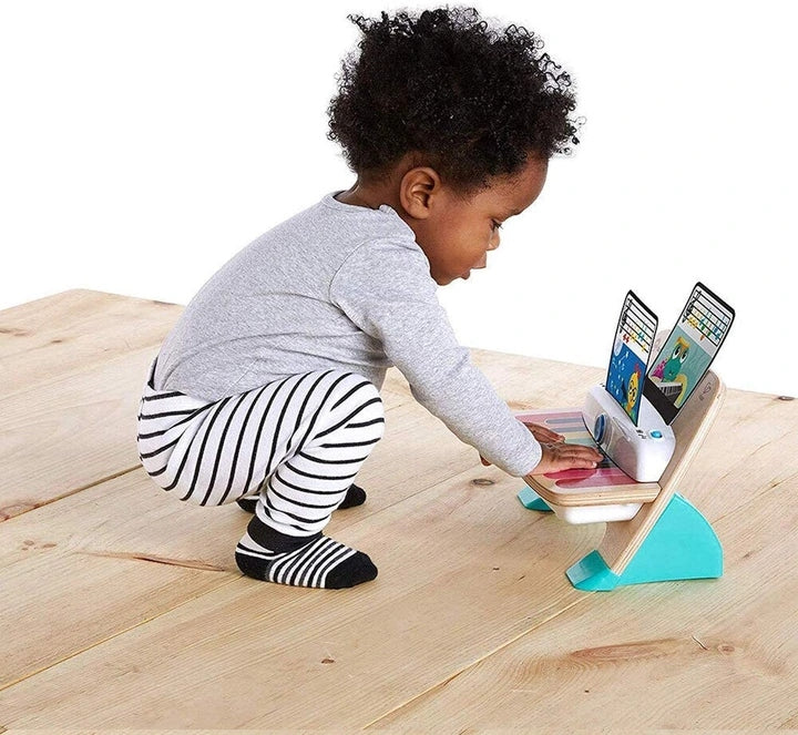 BABY EINSTEIN Hape Magic Touch drevené dotykové piano 18 x 30 cm