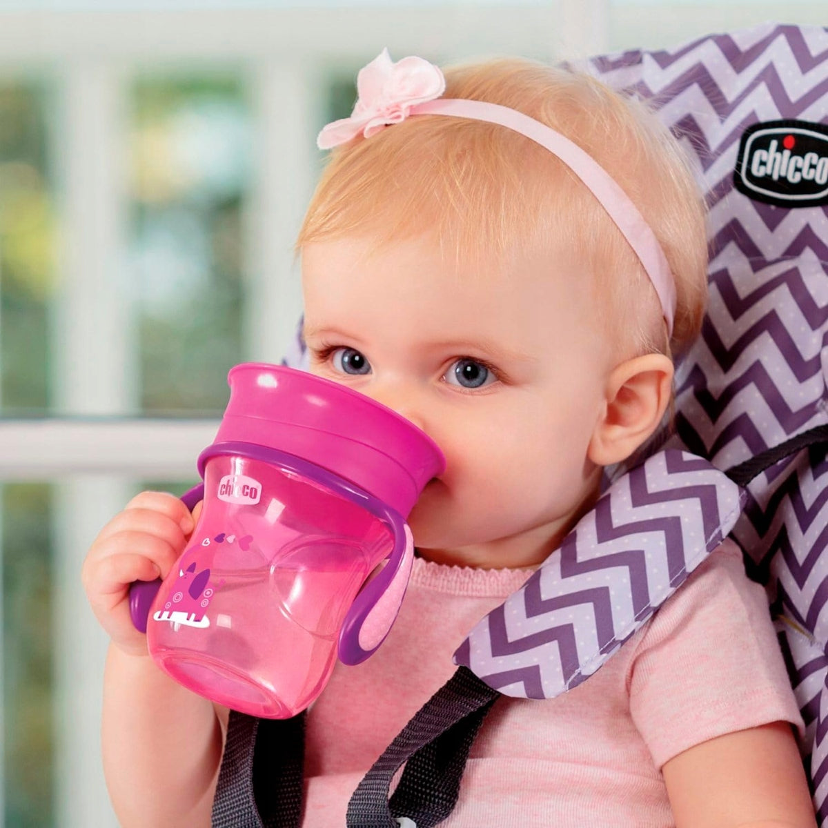 CHICCO Perfect First nevylievací pohár 200 ml 360° 12 m+