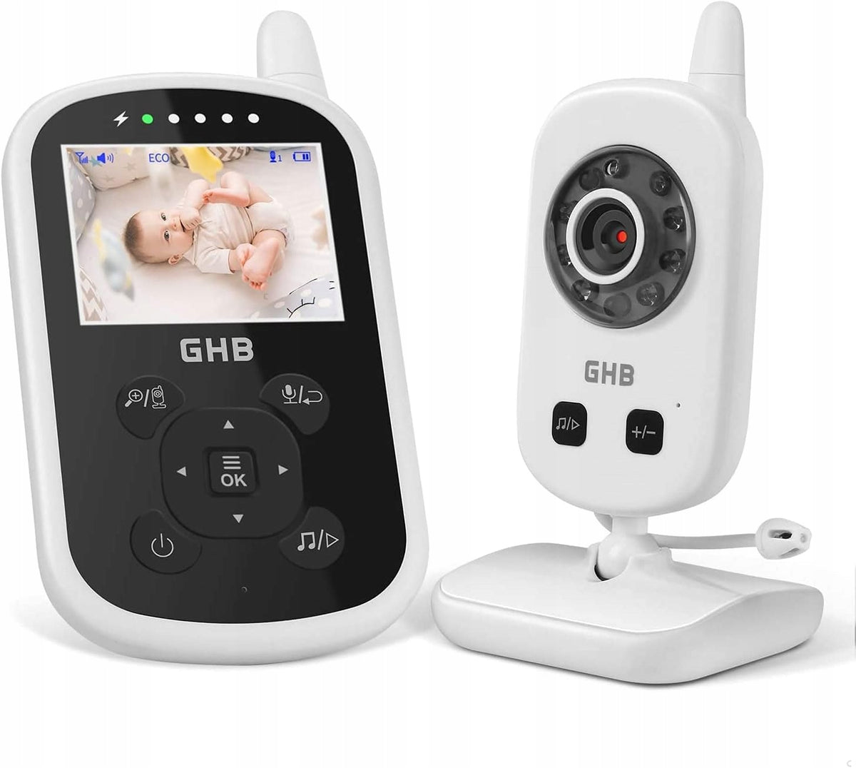 GHB UU24 digitálna elektronická pestúnka 2,4" LCD