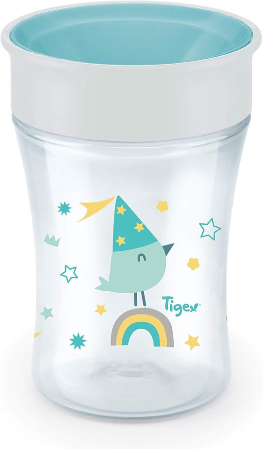 TIGEX Smart Cup vaso antiderrames boquilla 360° 250 ml 9 m+ PÁJARO