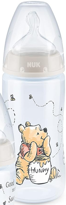 NUK First Choice+ Macko Pú fľaša 300 ml 6-18 m cumlík M