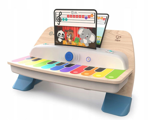HAPE BABY EINSTEIN drevené dotykové pianínko + 5 hudobných kariet