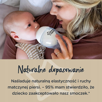 TOMMEE TIPPEE zestaw startowy butelek ANTI-COLIC, butelka dla noworodka z naturalnym dopasowaniem