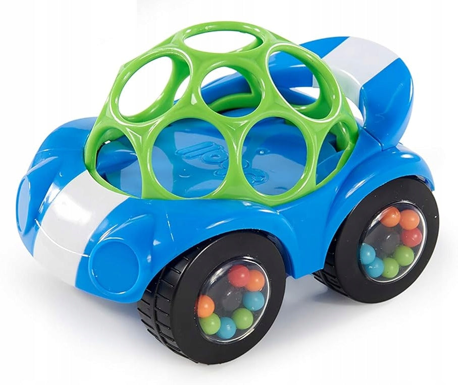 BRIGHT STARTS Oball Rattle & Roll jazdiace autíčko s hrkálkou