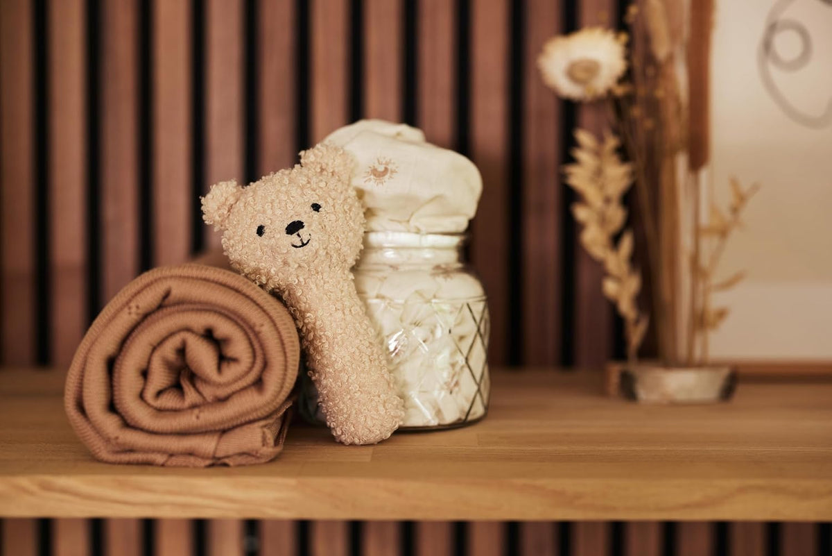JOLLEIN Teddy beige bear rattle