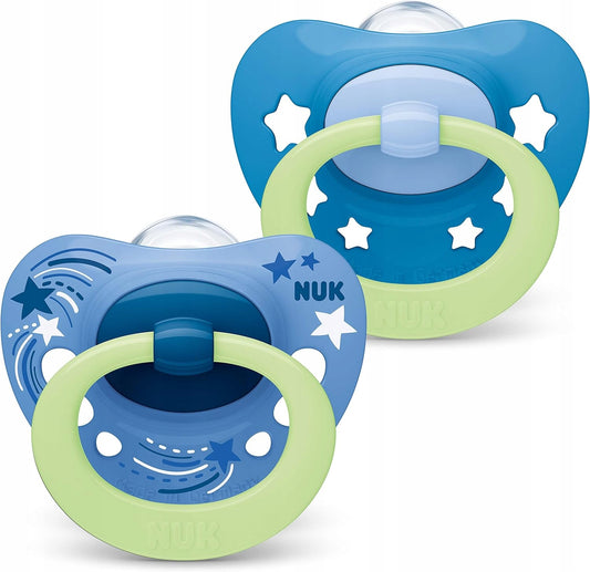 NUK SIGNATURE NIGHT chupete calmante x2 0-6 meses