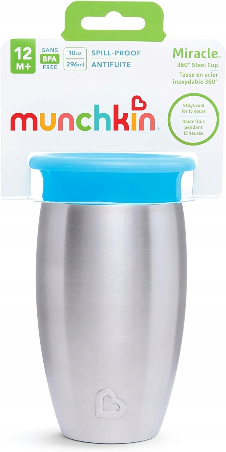 MUNCHKIN Miracle pohárik 360 6m+ 296 ml nerezová oceľ