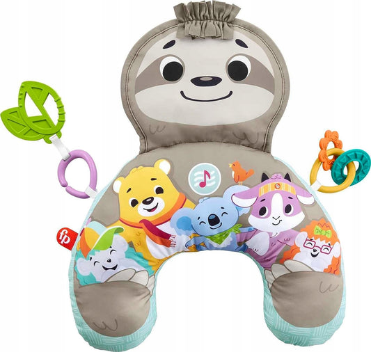 FISHER-PRICE възглавница за игра по корем ЛЕНИВЕЦ вибрации + музика