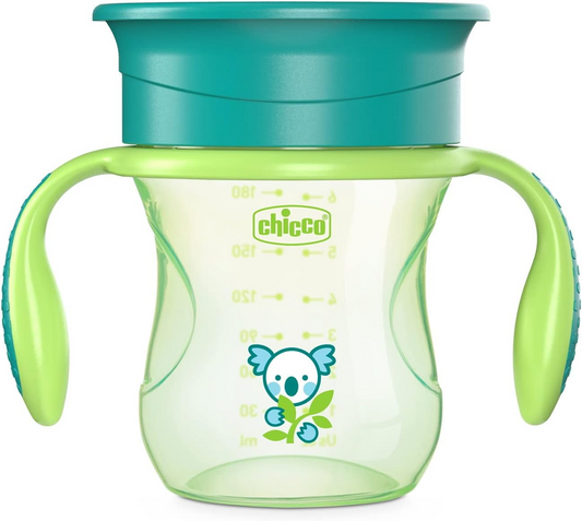 CHICCO Perfect Cup hrnek proti rozlití náustek 360 stupňů 200 ml 12 m+