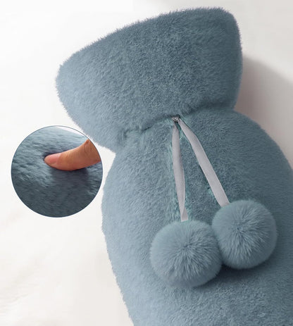 HOMEALEXA gumený termofor na vodu 2 litre + mäkký obal 72 cm