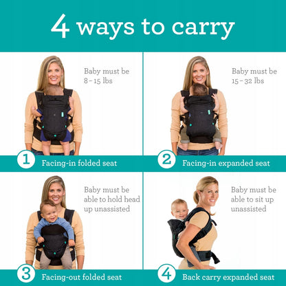 INFANTINO FLIP 4v1 ergonomické nosiče 3,5 - 14,5 kg