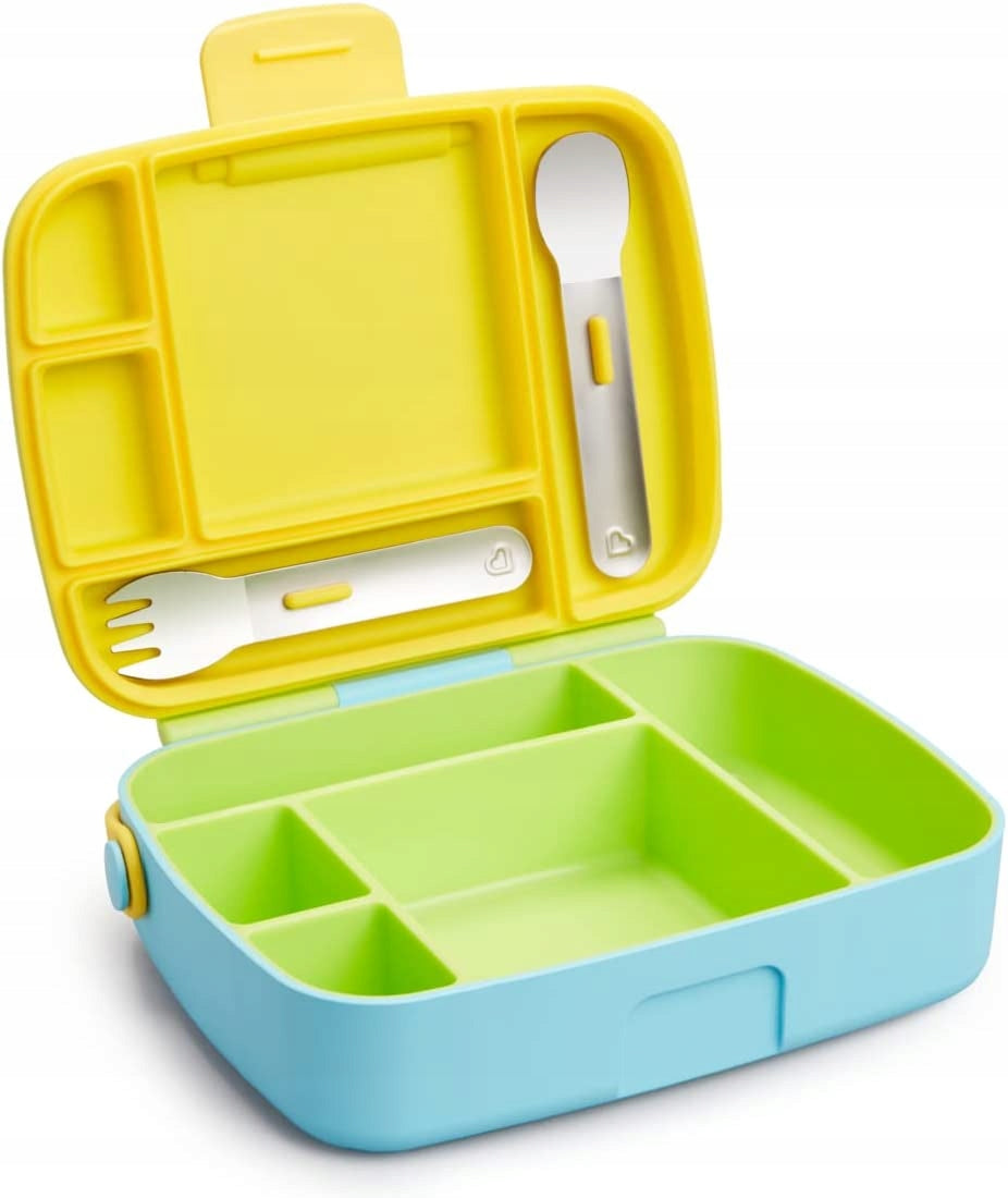 MUNCHKIN Bento Box broodtrommel + bestek, 5 vakken