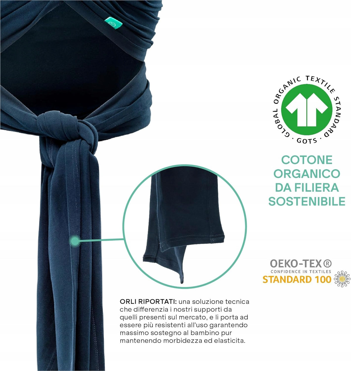 KOALA BABYCARE elastická šatka na nosenie max 15kg