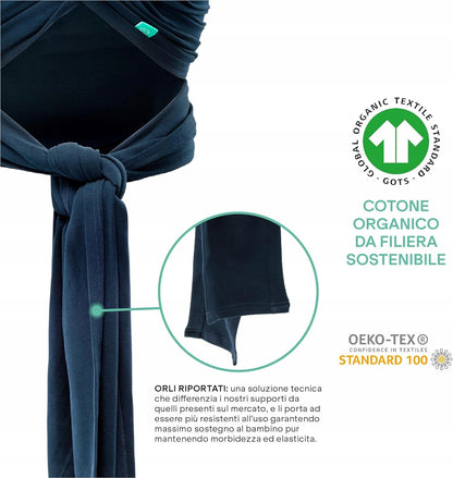 KOALA BABYCARE elastická šatka na nosenie max 15kg