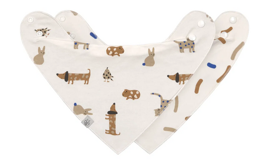 LASSIG bandana, baby bib with snap closure x2