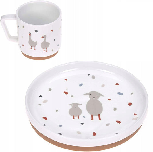 LASSIG Tiny Farmer conjunto de loiça em porcelana