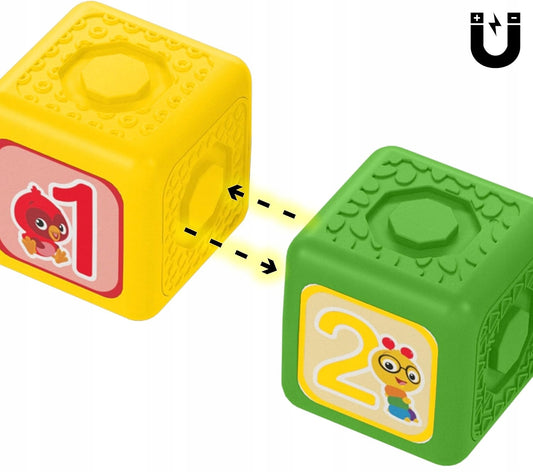 BABY EINSTEIN Connectables Click & Create magnetické stavebné bloky 20 kusov