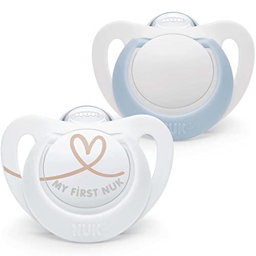 NUK Star succhietti 2 pz. 0-2 mesi blu