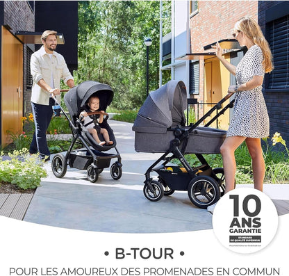 KINDERKRAFT B-TOUR 3-in-1 multifunction stroller up to 22kg + MINK PRO car seat