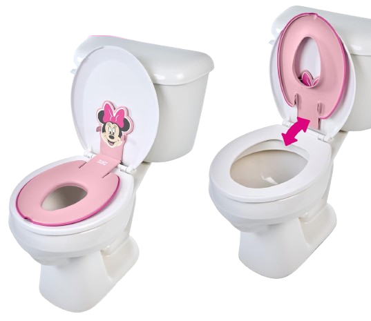 BRIGHT STARTS Flip & Sit Toilettensitzauflage ab 18 Monaten, 23 kg, DISNEY MINNIE