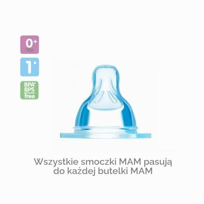 MAM cumlíky na fľaše veľkosť 1 SkinSoft 0m+ x2