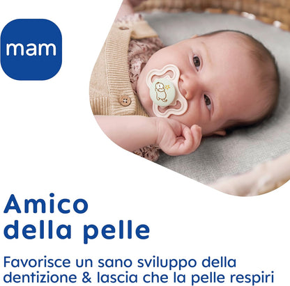 MAM Air Night silikónový cumlík 16 m+ x2 SVETIACE
