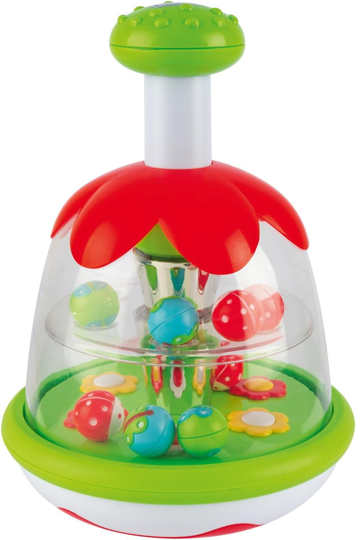 CHICCO Rainbow Spinner snurrleksak med ängsmotiv 16 x 22 cm 6 m+