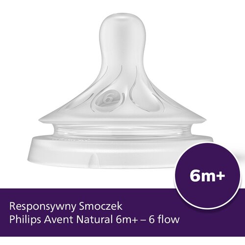 Philips Avent Natural Response cumlík na fľašu prietok 6
