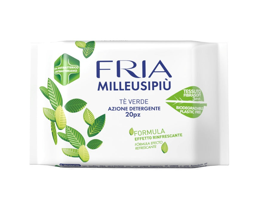 FRIA Milleusi Piu trojvrstvové vlhčené obrúsky so zeleným čajom x20