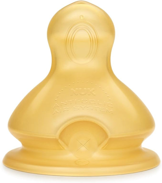 NUK First Choice+ flessenspenen x2 M 0-6msc LATEX