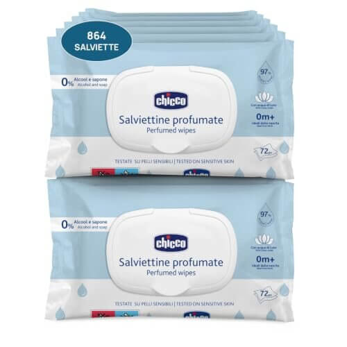 Chicco chusteczki wielozadaniowe dla niemowląt 864 szt. – zdjęcie 2