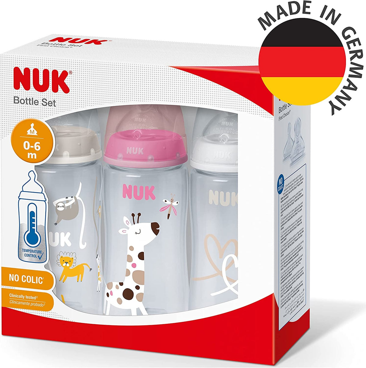 NUK No Colic zestaw butelek 3x 300 ml 0-6 - zdjęcie 7