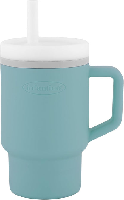 INFANTINO My 1st Tumbler silicone sippy cup with spout 266 ml 6 m+