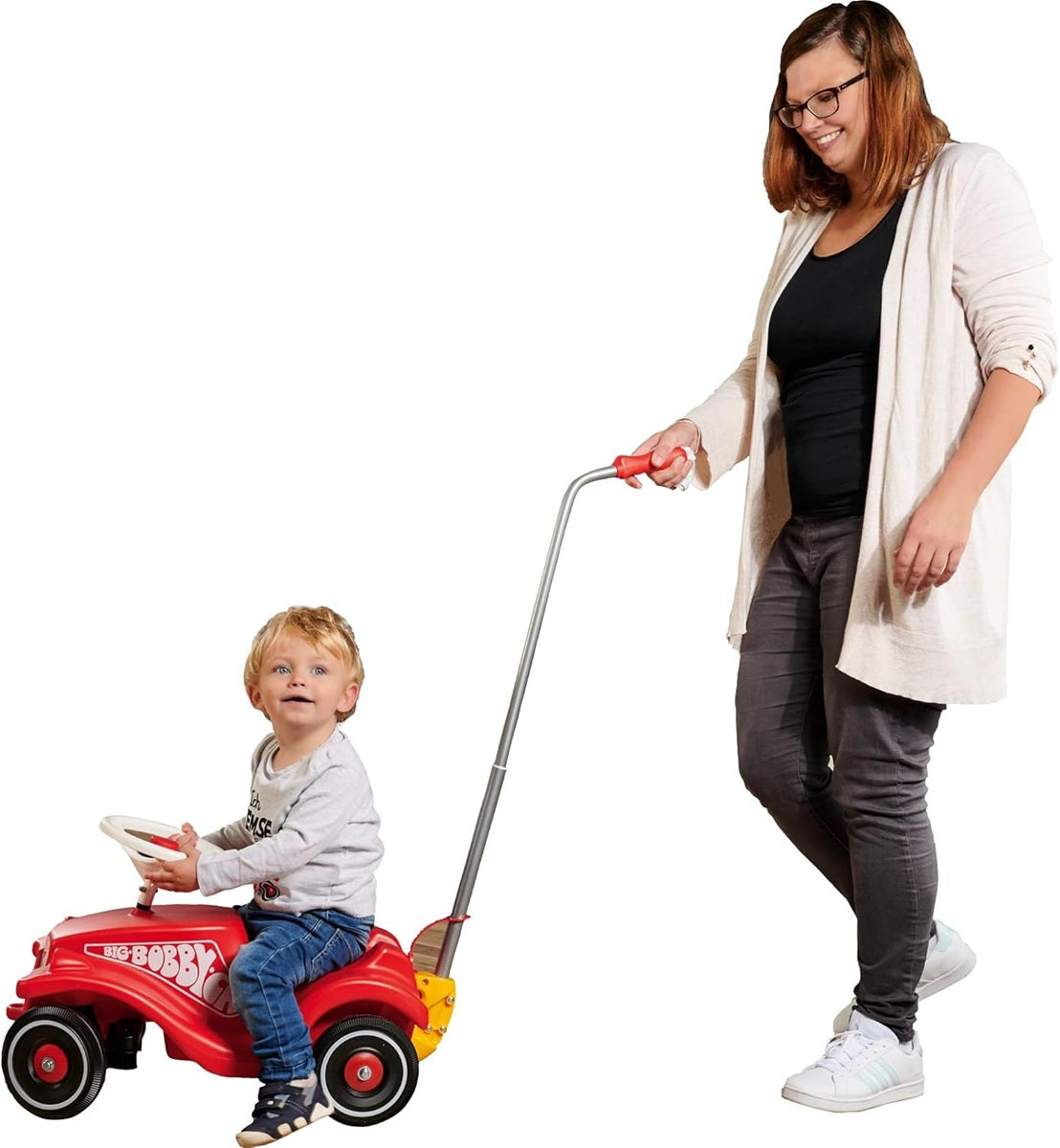 BIG nastaviteľná kovová rukoväť na tlačenie autíčka Bobby Car