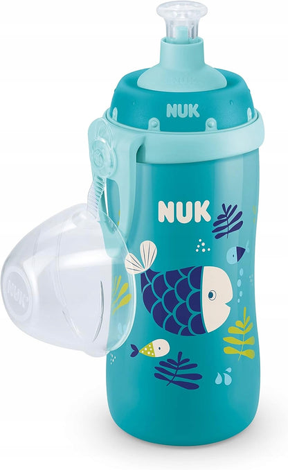 NUK Junior Cup FĽAŠA 18 m+ náustok push-pull 300 ml CHAMELEÓN EFEKT