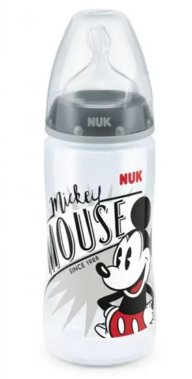 NUK First Choice+ Mickey Mouse fľaša 300 ml 6–18 mesiacov, cumlík M